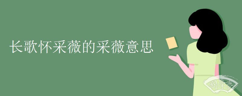 长歌怀采薇的采薇意思